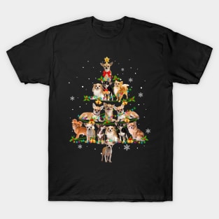 Cute Chihuahua Christmas Tree Xmas Gift T-Shirt